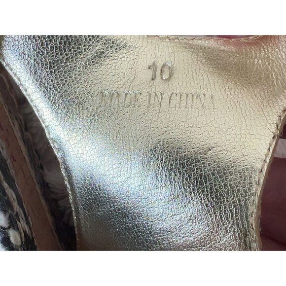 Elaine‎ Turner snake skin wedge sandal strappy never worn outside - Picture 9 of 10